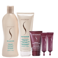 Senscience Silk Moisture Duo Home Care Renewal Mask 150ml e CPR Tratamento Reconstrutor 2x25ml - 1