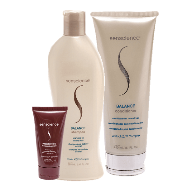 Kit Senscience Balance Duo 240ml e Inner Restore Moisturizing Mask 50ml - 1