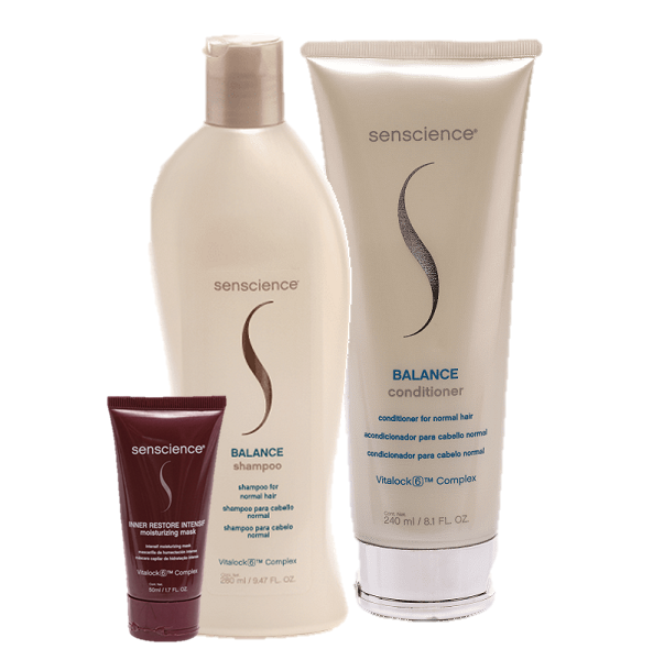 Kit Senscience Balance Duo 280ml e Inner Restore Intensif Moisturizing Mask 50ml - 1