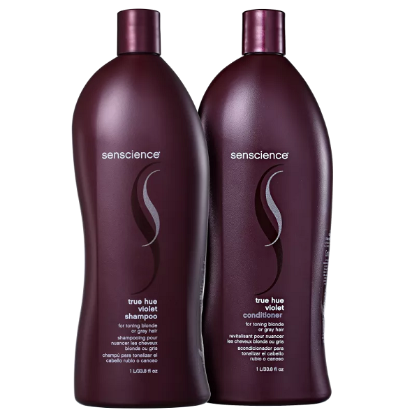 Senscience True Hue Violet Shampoo+Condicionador 1L - 1