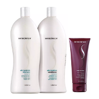 Senscience Silk Moisture Shampoo+Condicionador 1L+Máscara Inner Restore Deep Moisturizing 200ml - 1