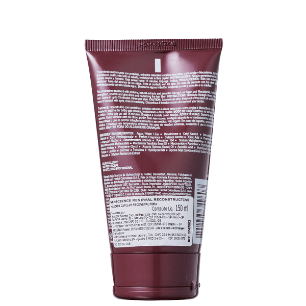 Senscience Renewal Reconstructive Mask Máscara Reconstrutora 150ml - 5