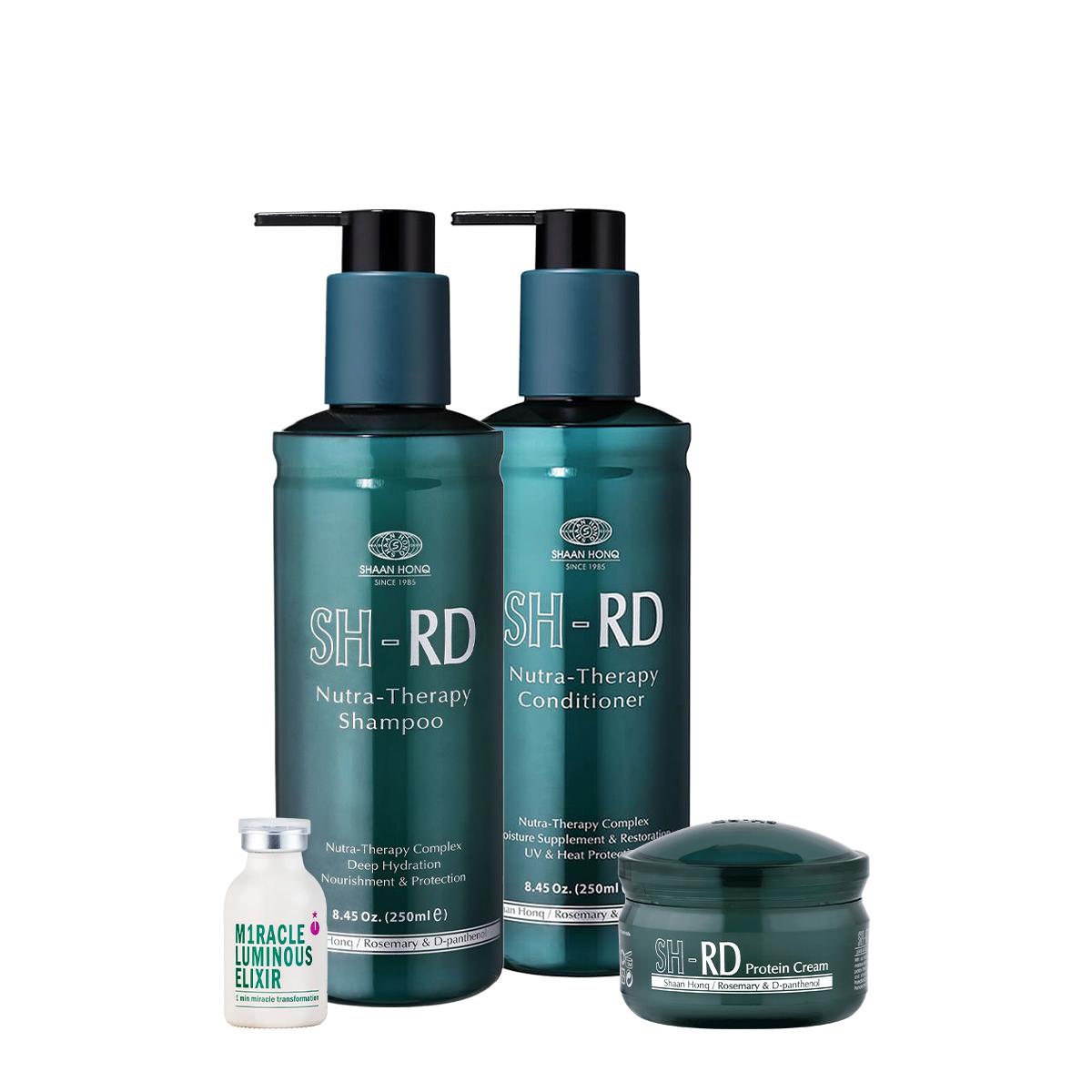 Kit SH-RD Nutra Therapy Shampoo Condicionador Protein Cream  e Elixir Ampola (4 produtos) - 1