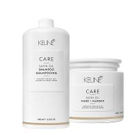 Kit Keune Care Satin Oil Shampoo e Máscara (2 Produtos) - 1