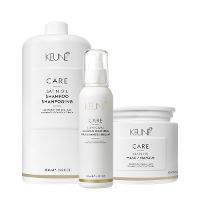 Kit Keune Care Satin Oil Shampoo Litro Máscara G e Lumi Coat Finalizador (3 produtos) - 1