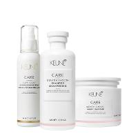 Kit Keune Care Keratin Smooth Shampoo Máscara e Lumi Coat Finalizador (3 produtos) - 1