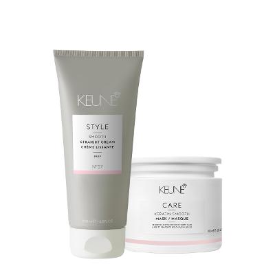 Kit Keune Care Keratin Smooth Máscara e Style Straight Cream Nº57 (2 produtos)