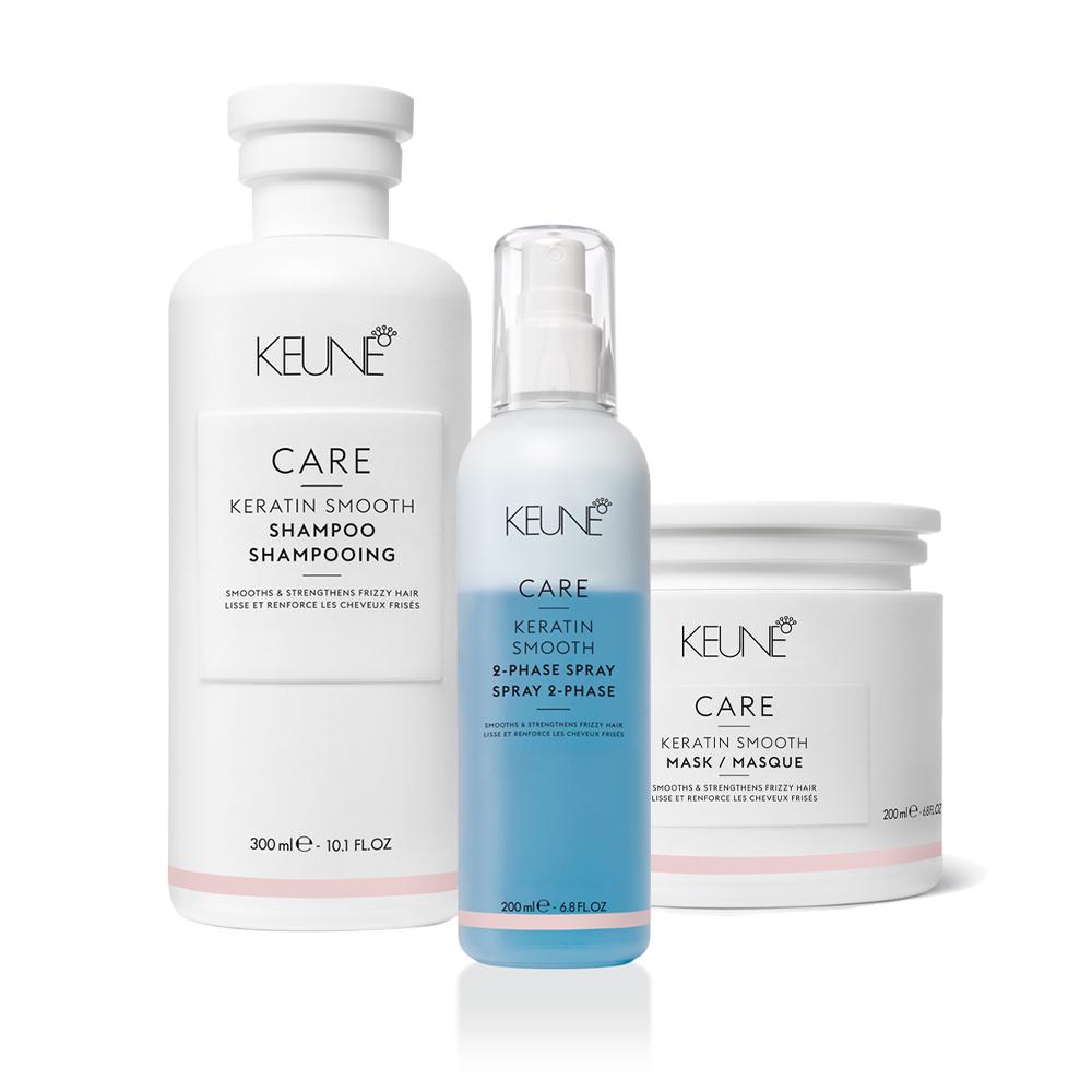 Kit Keune Care Keratin Smooth Shampoo Mask Phase (3 produtos) - 1
