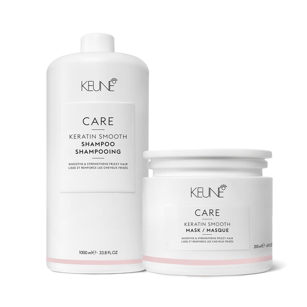 Kit Keune Care Keratin Smooth Shampoo Litro Mask (2 produtos) - 1