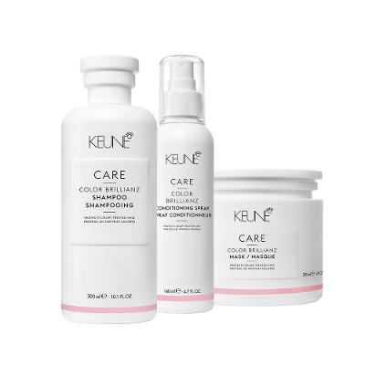 Kit Keune Color Brillianz - Shampoo Máscara e Leave-in (3 produtos)