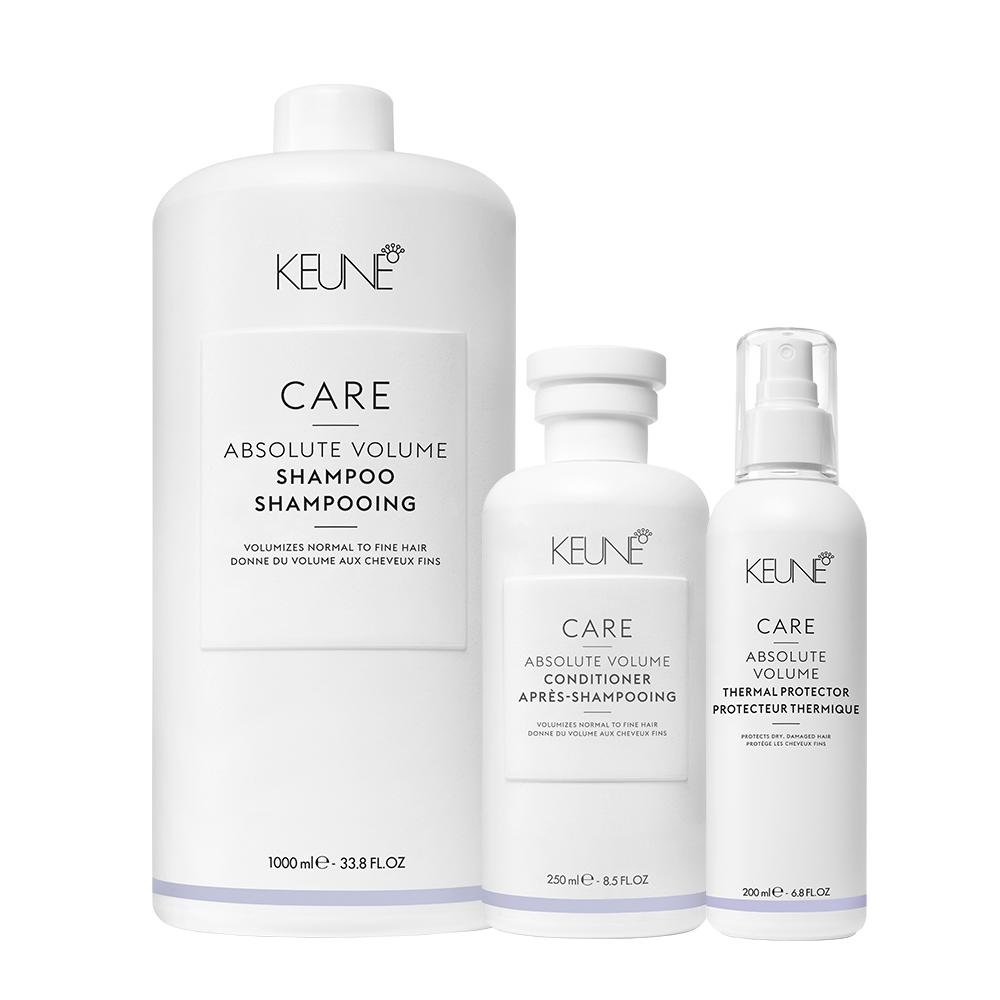 Kit Keune Care Absolute Volume Limpeza e Proteção (3 produtos) - 1