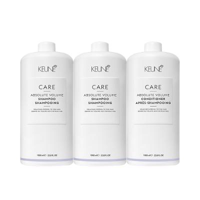 Kit Keune Care Absolute Volume Shampoo e Condicionador Litro (3 produtos)