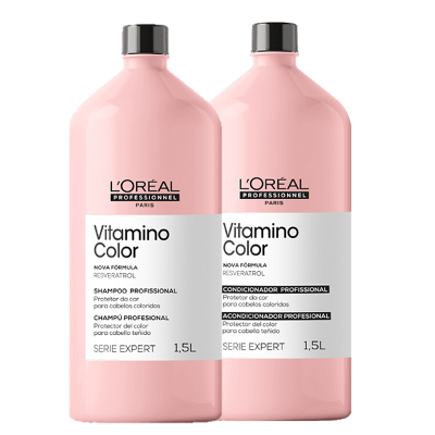 Kit L'Oréal Professionnel Serie Expert Vitamino Color Resveratrol Duo 1,5L (2 Produtos)