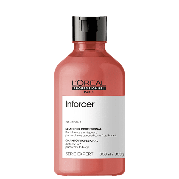 Kit L'Oréal Professionnel Inforcer Serie Expert Shampoo 300ml + Máscara 250g (2 Produtos) - 2