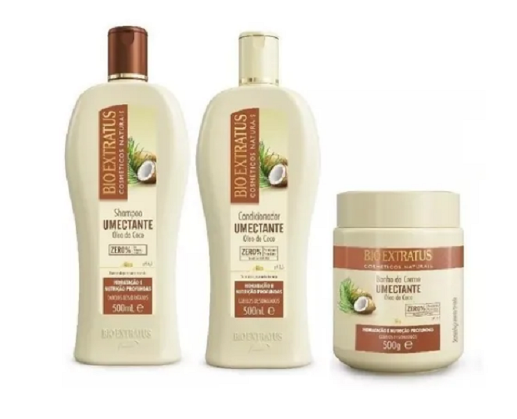 Bio Extratus Umectante Óleo de Coco (Shampoo+Condicionador+Banho de Creme 500g) - 1