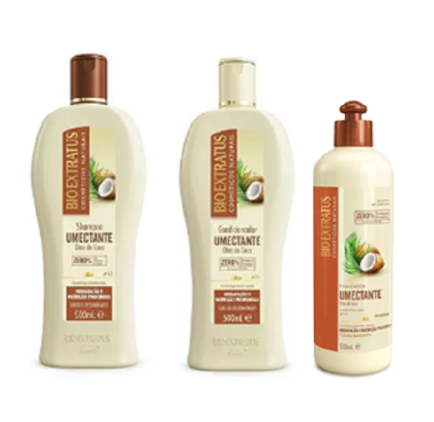 Bio Extratus Umectante Óleo de Coco (Shampoo+Condicionador+Finalizador 500g) - 1