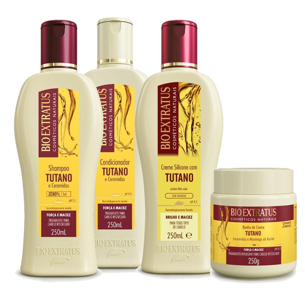 Bio Extratus Tutano Quad (Shampoo+Cond+masc+Creme SIlicone 250g) - 1