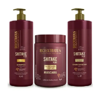 Bio Extratus Shitake Plus (Shampoo+Condicionador 1L+Mascara 1Kg) - 1
