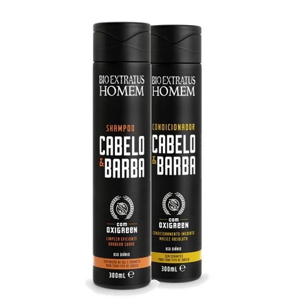 Bio Extratus Homem Kit Cabelo e Barba Shampoo e Condicionador 300ml - 1
