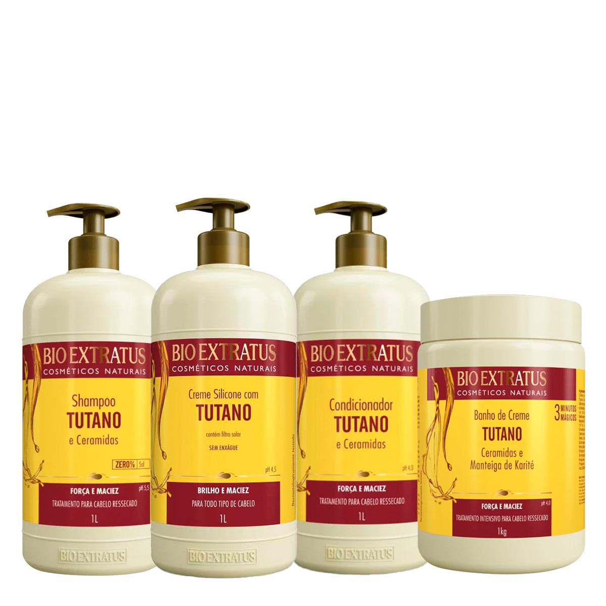 Kit Bio Extratus Tutano Shampoo Máscara Leave-in e Condicionador (4 produtos) - 1