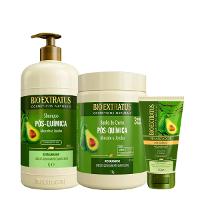 Kit Bio Extratus Pós-Química Shampoo Banho de Creme G e Finalizador (3 produtos) - 1