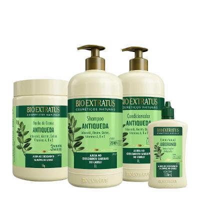 Kit Bio Extratus Jaborandi Antiqueda Shampoo Litro Condicionador Máscara e Tônico (4 produtos)