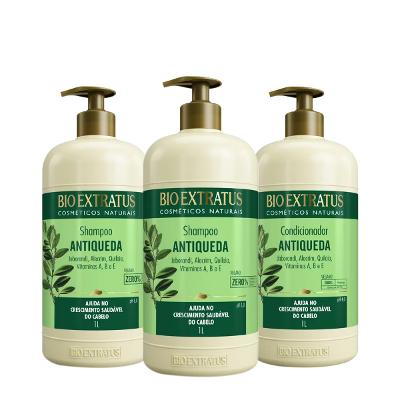 Kit Bio Extratus Jaborandi Antiqueda Shampoo Litro Extra e Condicionador (3 produtos)