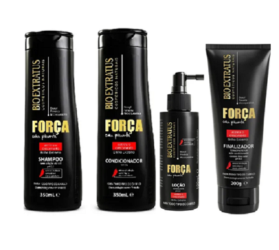 Força com Pimenta Bio Extratus Duo 350ml Finalizador 150ml e Loção 100ml