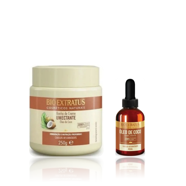 Bio Extratus Umectante De Óleo De Coco Máscara 250g+Óleo Umectante 40ml - 1