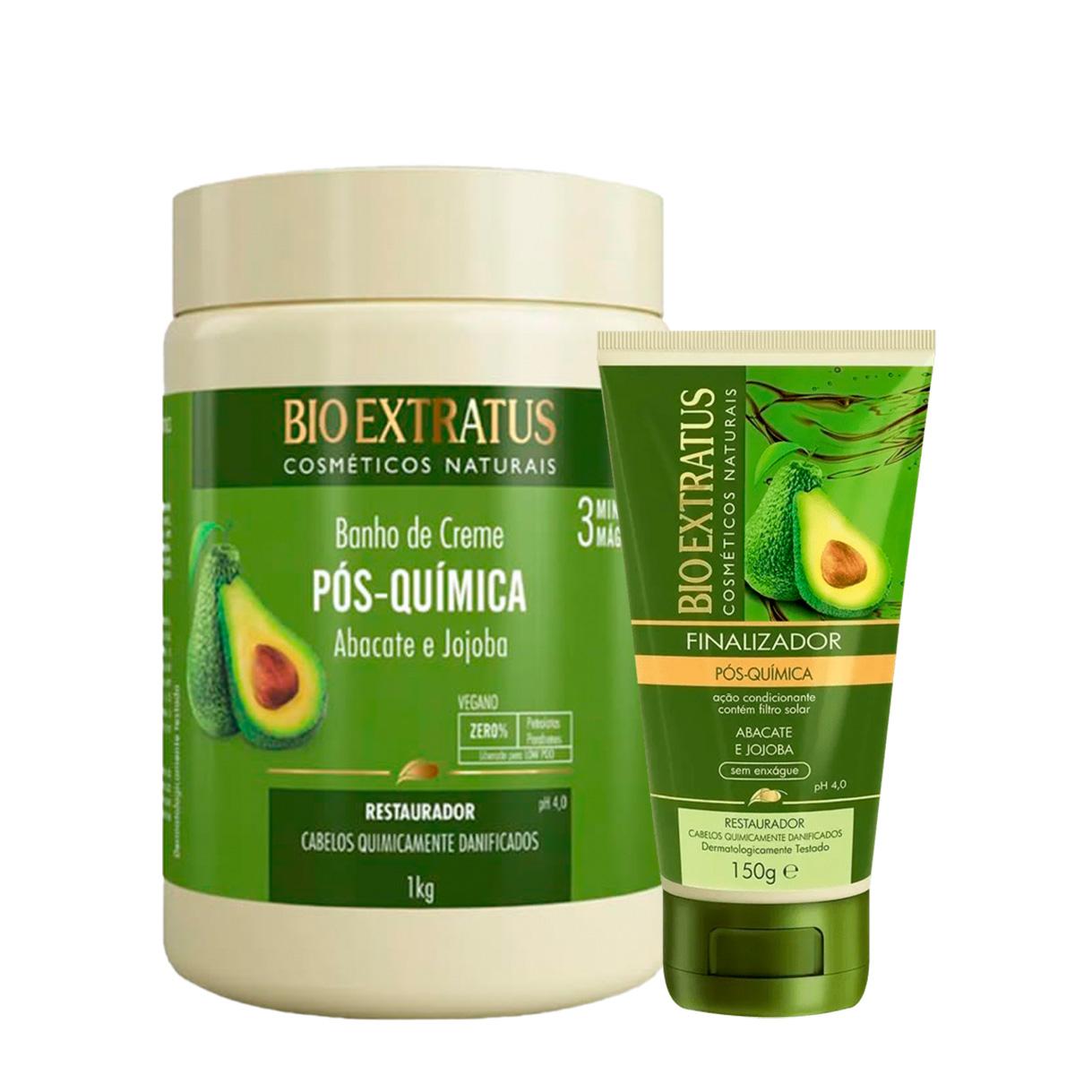 Kit Bio Extratus Pós-Química Banho de Creme G e Finalizador (2 produtos) - 1