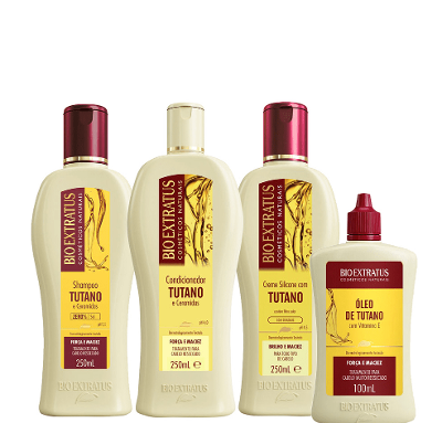 Kit Bio Extratus Tutano Duo Banho de Óleo e Creme De Silicone (4 produtos)