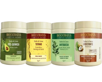 Cronograma Capilar Bio Extratus Hidratação Completa 4x1k