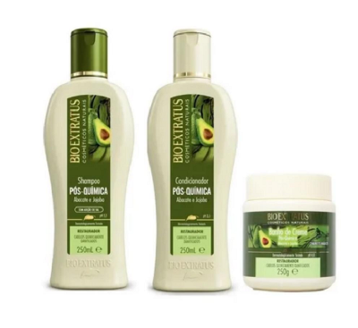 Bio Extratus Pos-Quimica Shampoo+Condicionador+Banho de Creme 250ml