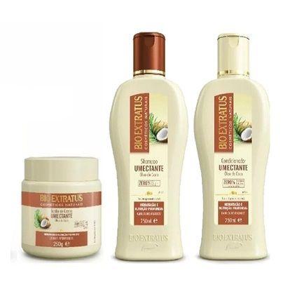 Kit Bio Extratus Óleo de Coco (Shampoo+Condicionador+Banho de Creme 250g) - 1