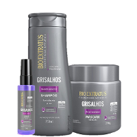 Bio Extratus Grisalhos Kit Mascara Capilar Shampoo e Serum - 1