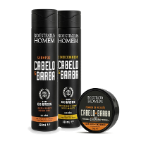 Bio Extratus Homem Kit Cabelo e Barba Shampoo Condicionador e Pomada Fixadora - 1