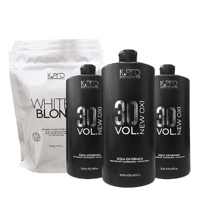 Kit K.Pro White Blonde Ox 30Vol. Trios (6 produtos)