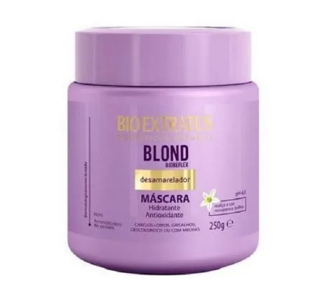 Bio Extratus Blond Bioreflex kit Duo 250ml Mascara Capilar 250g e Finalizador 200g - 4