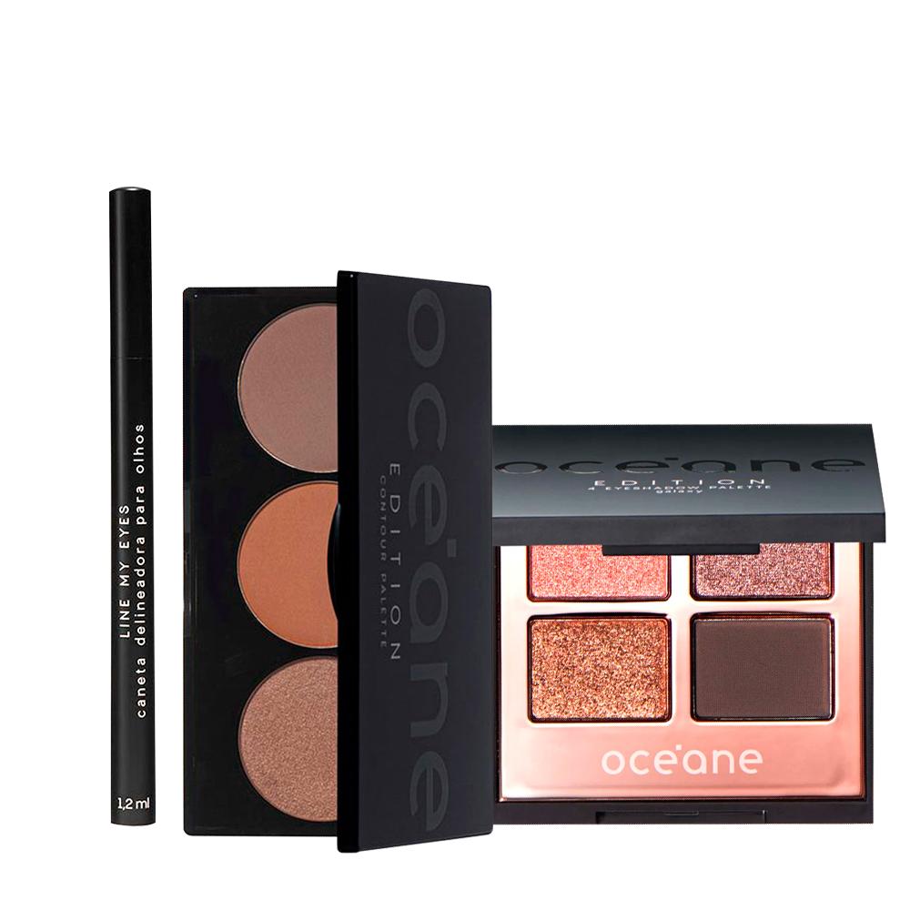 Kit Océane Edition Paleta de  Contour + Caneta Line My Eyes e Sombra Galaxy (3 produtos) - 1