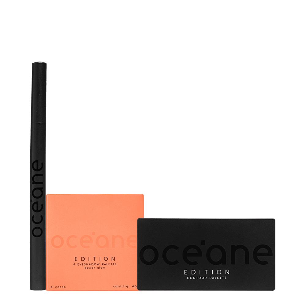 Kit Océane Edition Paleta Contour + Caneta Line My Eyes e Sombra Power Glow (3 produtos) - 1