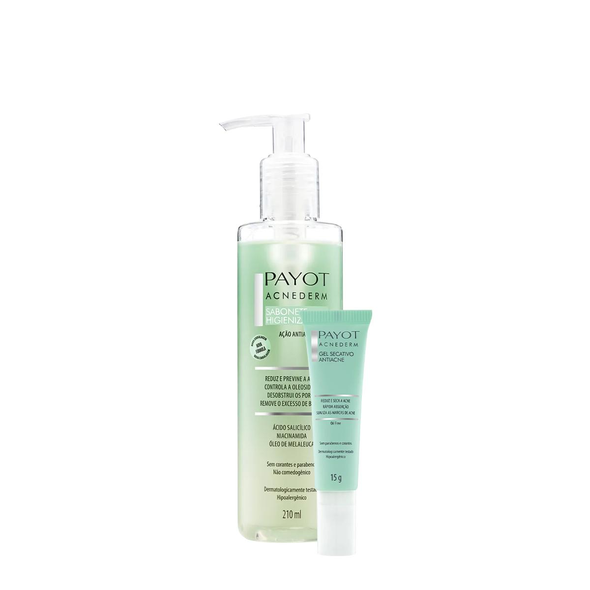 Kit Payot Acnederm Gel Hidratante Antiacne Secativo Sabonete Líquido e Tônico (4 produtos) - 2