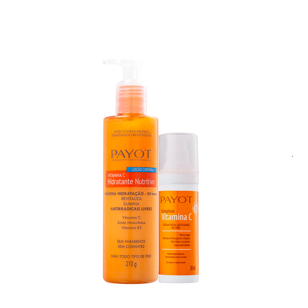 Kit Payot Complexo Vitamina C Sérum Anti-Idade 30ml e Loção Hidratante Corporal 210g - 4
