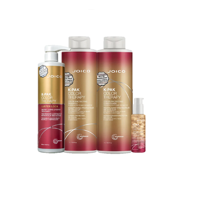 Joico K-Pak Color Therapy Shampoo 1L Condicionador 1L Tratamento 500ml Oil 63ml