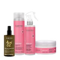 Kit Cadiveu Profissional Essentials Glamour Shampoo Fluído Máscara e Açaí Oil 60 (4 produtos) - 1