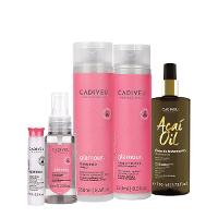 Kit Cadiveu Professional Essentials Glamour Shampoo Condicionador Ampola Sérum e Açaí Oil 110 (5 produtos) - 1