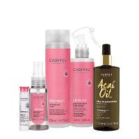 Kit Cadiveu Professional Essentials Glamour Shampoo Ampola Fluído Sérum e Açaí Oil 110 (5 produtos) - 1
