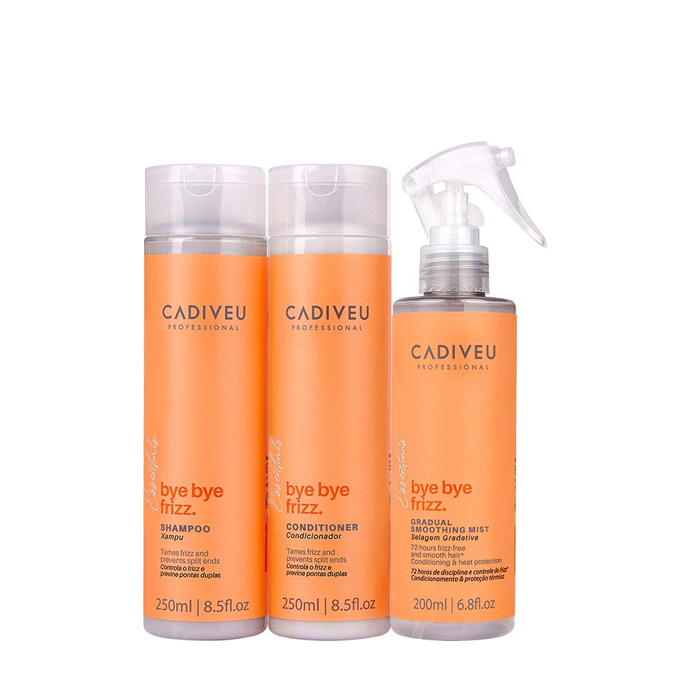 Kit Cadiveu Professional Bye Bye Frizz Shampoo Condicionador e Selagem Gradativa (3 produtos) - 1