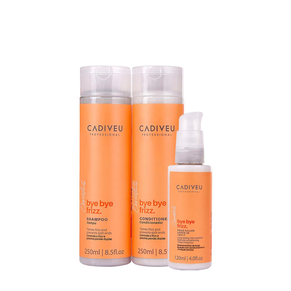 Kit Cadiveu Professional Bye Bye Frizz Shampoo Condicionador e Leave-in (3 produtos) - 1