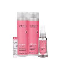 Kit Cadiveu Professional Essentials Glamour Shampoo Condicionador Ampola e Sérum (4 produtos) - 1
