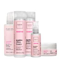 Kit Cadiveu Professional Essentials Quartzo Shine Shampoo Condicionador Máscara Pré- Shampoo e Leave-in (5 produtos) - 1